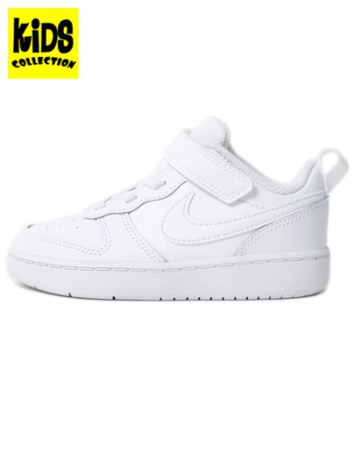 画像1: 【KIDS】NIKE COURT BOROUGH LOW 2 TDV WHITE/WHITE