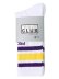 画像1: PRO CLUB STRIPE CREW SOCK WHITE/YELLOW/PURPLE (1)