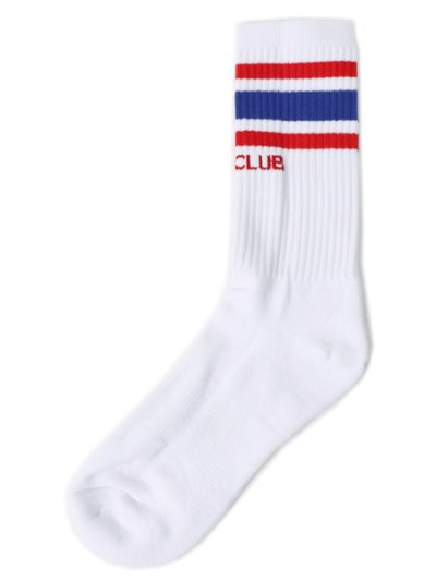 画像2: PRO CLUB STRIPE CREW SOCK WHITE/ROYAL/RED