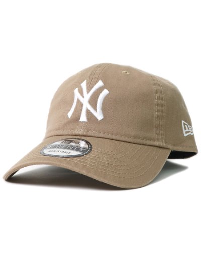 画像1: NEW ERA 9TWENTY CLOTH STRAP WASHED YANKEES KH/WH