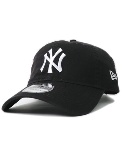 画像1: NEW ERA 9TWENTY CLOTH STRAP WASHED YANKEES BK/WH