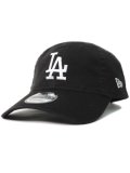 NEW ERA 9TWENTY CLOTH STRAP WASHED DODGERS BK/WH