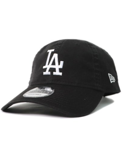 画像1: NEW ERA 9TWENTY CLOTH STRAP WASHED DODGERS BK/WH