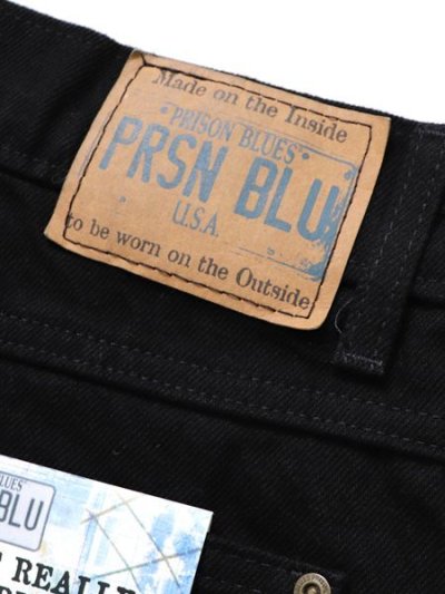 画像10: 【送料無料】PRISON BLUES DOUBLE KNEE RINSED BLACK WORK JEAN