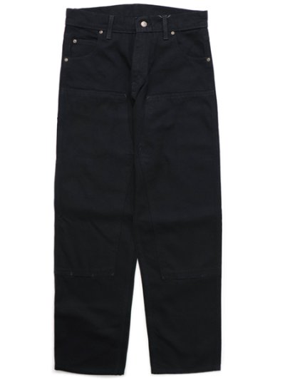 画像1: 【送料無料】PRISON BLUES DOUBLE KNEE RINSED BLACK WORK JEAN