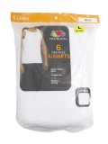 FRUIT OF THE LOOM 6 PACK WHITE A-SHIRTS 6P2501