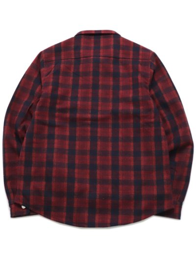 画像2: 【送料無料】PRO CLUB FLANNEL WORK SHIRT JACKET RED/NAVY