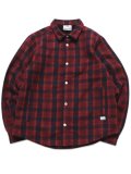 【送料無料】PRO CLUB FLANNEL WORK SHIRT JACKET RED/NAVY