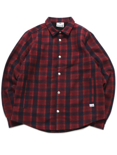 画像1: 【送料無料】PRO CLUB FLANNEL WORK SHIRT JACKET RED/NAVY