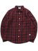 画像1: 【送料無料】PRO CLUB FLANNEL WORK SHIRT JACKET RED/NAVY (1)