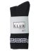 画像1: PRO CLUB LINK CREW SOCKS BLACK/WHITE (1)