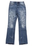 【送料無料】mnml B400 FLARE DENIM BLUE