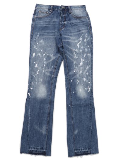 画像1: 【送料無料】mnml B400 FLARE DENIM BLUE