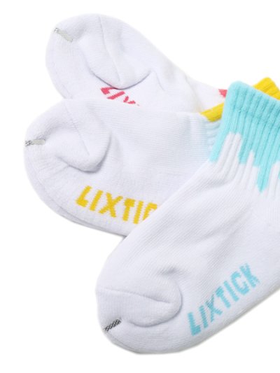 画像3: 【KIDS】LIXTICK BABY DRIP SOCKS 3P CORAL/YELLOW/M.BLUE