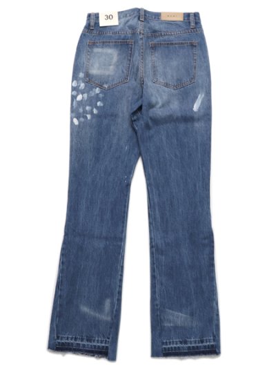 画像2: 【送料無料】mnml B400 FLARE DENIM BLUE