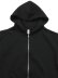 画像3: 【送料無料】LOS ANGELES APPAREL 14oz HEAVY FLEECE HOODED ZIP UP-BLACK