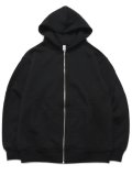 【送料無料】LOS ANGELES APPAREL 14oz HEAVY FLEECE HOODED ZIP UP-BLACK