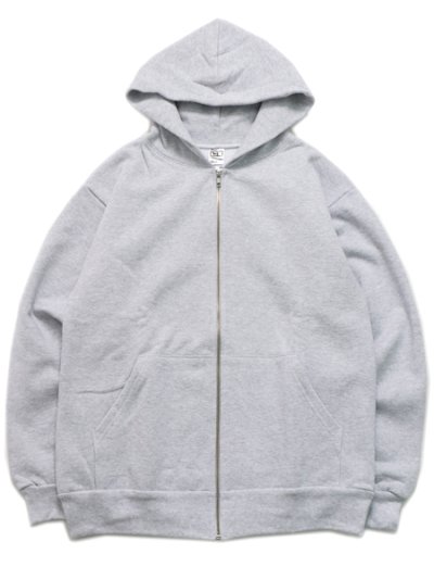 画像1: 【送料無料】LOS ANGELES APPAREL 14oz HEAVY FLEECE HOODED ZIP UP-ASH