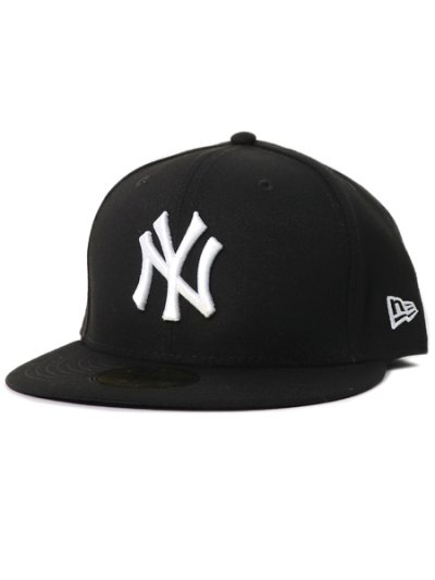 画像1: NEW ERA 59FIFTY NY YANKEES BLACK/WHITE