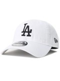 NEW ERA 9TWENTY CLOTH STRAP WASHED DODGERS WH/BK