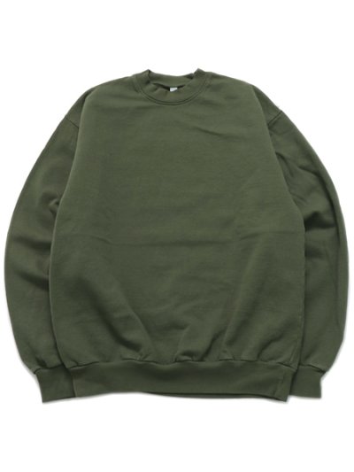 画像1: 【送料無料】LOS ANGELES APPAREL 14oz GD HEAVY FLEECE PO CREW-ARMY