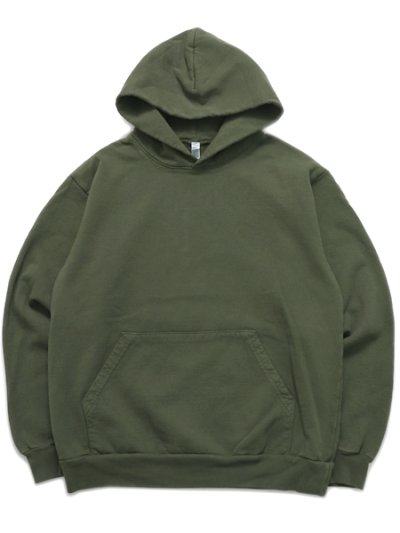 画像1: 【送料無料】LOS ANGELES APPAREL 14oz GD HEAVY FLEECE HOODED PO-ARMY