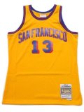 【送料無料】MITCHELL & NESS SWINGMAN JERSEY WARRIORS 62-63 #13 WILT