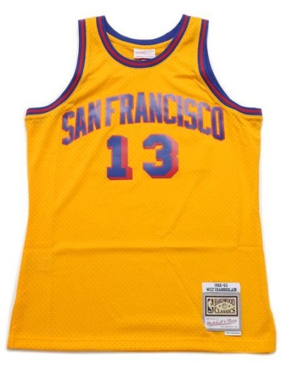 画像1: 【送料無料】MITCHELL & NESS SWINGMAN JERSEY WARRIORS 62-63 #13 WILT