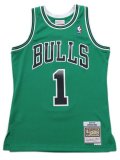 【送料無料】MITCHELL & NESS SWINGMAN JERSEY BULLS 08 #1 DERRICK ROSE