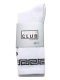 PRO CLUB LINK CREW SOCKS WHITE/BLACK