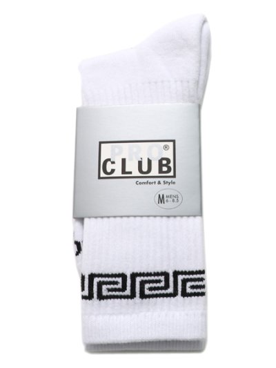 画像1: PRO CLUB LINK CREW SOCKS WHITE/BLACK