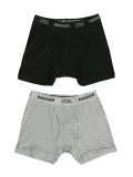 PRO CLUB 2P COMFORT SOFT COTTON BOXER BRIEF BK/HG