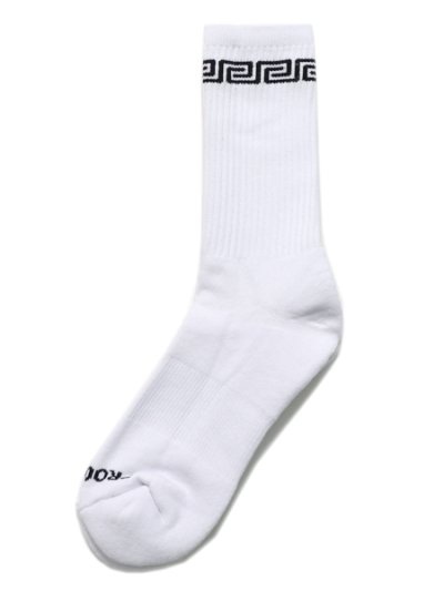 画像2: PRO CLUB LINK CREW SOCKS WHITE/BLACK