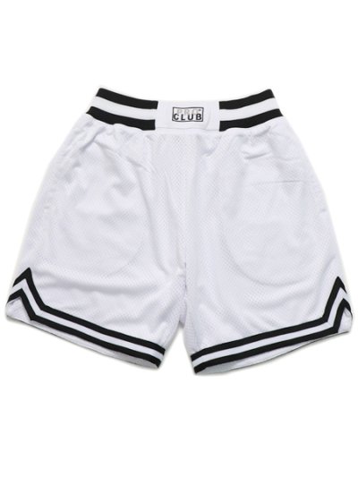 画像1: PRO CLUB 7.5" CLASSIC BASKETBALL SHORTS WHT/BLK