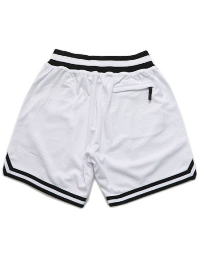 画像2: PRO CLUB 7.5" CLASSIC BASKETBALL SHORTS WHT/BLK