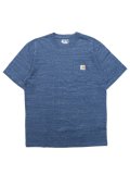 CARHARTT POCKET S/S TEE-SCOUT BLUE SNOW HEATHER