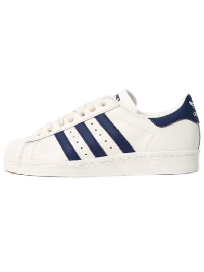 画像1: 【送料無料】ADIDAS SUPERSTAR 82 CLOUD WHITE/DARK BLUE