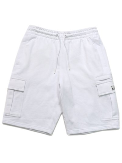 画像1: PRO CLUB FRENCH TERRY 11" CARGO SHORT SNOW WHITE