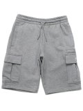 PRO CLUB FRENCH TERRY 11" CARGO SHORT HEATHER GREY