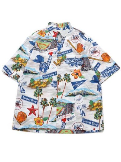 画像1: 【SALE】【送料無料】REYN SPOONER ALL STAR GAME 2022 SCENIC SHIRT LA DODGERS
