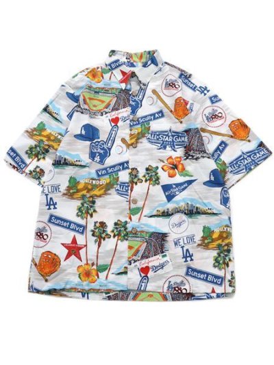 画像1: 【送料無料】REYN SPOONER ALL STAR GAME 2022 SCENIC SHIRT LA DODGERS