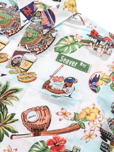 画像3: 【送料無料】REYN SPOONER NEW YORK METS 2022 SCENIC SHIRT