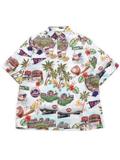 画像1: 【送料無料】REYN SPOONER NEW YORK METS 2022 SCENIC SHIRT