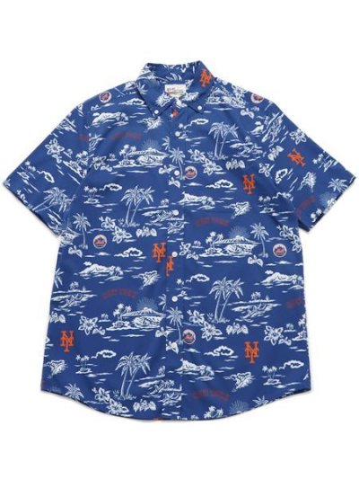 画像1: 【SALE】REYN SPOONER KEKAI PERFORMANCE SHIRT METS
