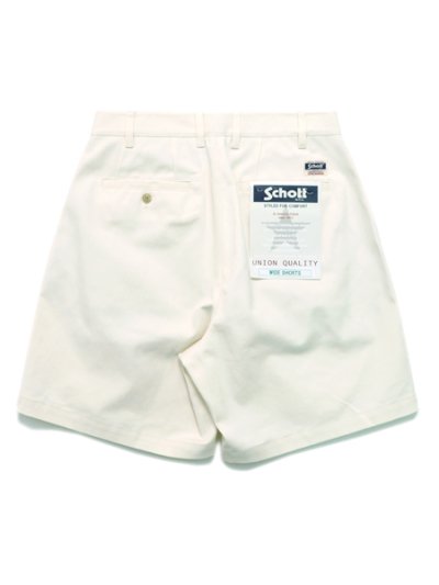 画像2: SCHOTT DOUBLE PLEATED T/C SHORTS KINARI