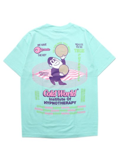 画像1: 【SALE】COLD WORLD FROZEN GOODS HYPNOTIZED MINDS TEE CELADON