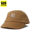 【KIDS】CARHARTT KIDS CANVAS CAP-CARHARTT BROWN