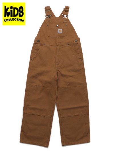 画像1: 【KIDS】CARHARTT KIDS CHILD CANVAS BIB OVERALL-C.BROWN