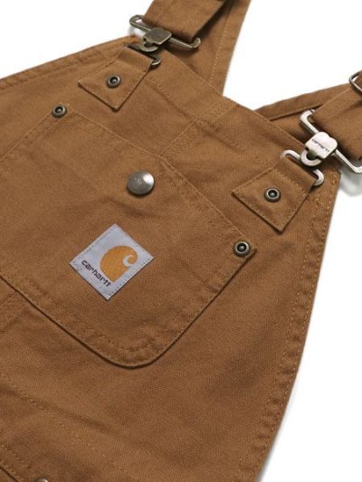 画像3: 【KIDS】CARHARTT KIDS CHILD CANVAS BIB OVERALL-C.BROWN