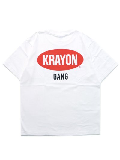 画像2: 【SALE】KRAYON GANG THROWUP TEE WHITE